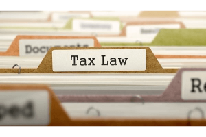 Several tax law folders in Phoenix.